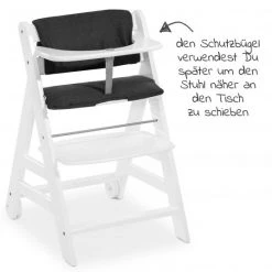 Hauck Hochstuhl Beta Plus White - inkl. Essbrett, Sitzkissen und Rollen - Weiß -Wohnen & Schlafen Verkäufe hauck hochstuhl beta plus white inkl essbrett sitzkissen und rollen weiss 663264 d2