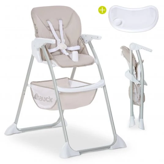 Hauck Hochstuhl Sit N Fold (mit Essbrett, klappbar) - Beige - Kollektion 2022 1 Hauck Hochstuhl Sit N Fold (mit Essbrett, klappbar) - Beige - Kollektion 2022