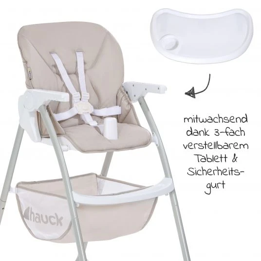Hauck Hochstuhl Sit N Fold (mit Essbrett, klappbar) - Beige - Kollektion 2022 4 Hauck Hochstuhl Sit N Fold (mit Essbrett, klappbar) - Beige - Kollektion 2022 – Bild 4