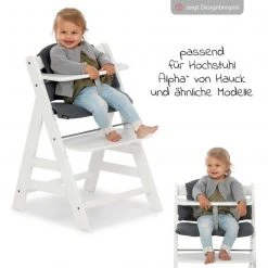 Hauck Hochstuhlauflage Deluxe - Select Line - Jersey Charcoal -Wohnen & Schlafen Verkäufe hauck hochstuhlauflage deluxe select line jersey charcoal 667033 d3