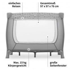 Hauck Laufgitter Sleep'n Play SQ - (90 x 90 cm) - Nordic Grey -Wohnen & Schlafen Verkäufe hauck laufgitter sleep n play sq 90 x 90 cm nordic grey 606490 d2