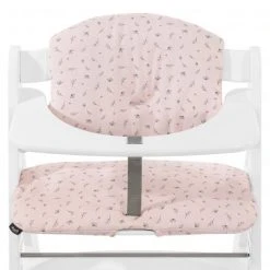 Hauck Sitzkissen / Hochstuhlauflage für Alpha Hochstuhl - Highchair Pad Select - Jersey Flowers Rose