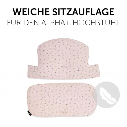 Hauck Sitzkissen / Hochstuhlauflage für Alpha Hochstuhl - Highchair Pad Select - Jersey Flowers Rose 2 Hauck Sitzkissen / Hochstuhlauflage für Alpha Hochstuhl - Highchair Pad Select - Jersey Flowers Rose – Bild 2