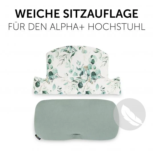 Hauck Sitzkissen / Hochstuhlauflage für Alpha Hochstuhl - Highchair Pad Select - Jersey Leaves Mint 2 Hauck Sitzkissen / Hochstuhlauflage für Alpha Hochstuhl - Highchair Pad Select - Jersey Leaves Mint – Bild 2