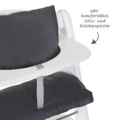 Hauck Sitzpolster / Sitzverkleinerer - Deluxe für Alpha Hochstuhl - Grau -Wohnen & Schlafen Verkäufe hauck sitzpolster sitzverkleinerer deluxe fur alpha hochstuhl grau 667873 d4