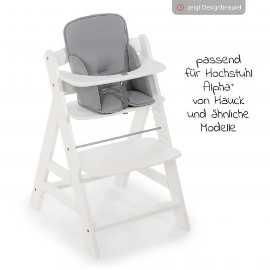 Hauck Sitzverkleinerer für Alpha Hochstuhl - Comfort Line - Stretch Grey 4 Hauck Sitzverkleinerer für Alpha Hochstuhl - Comfort Line - Stretch Grey – Bild 4