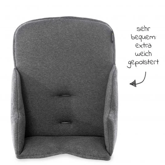 Hauck Sitzverkleinerer für Alpha Hochstuhl - Select Line - Jersey Charcoal 5 Hauck Sitzverkleinerer für Alpha Hochstuhl - Select Line - Jersey Charcoal – Bild 5
