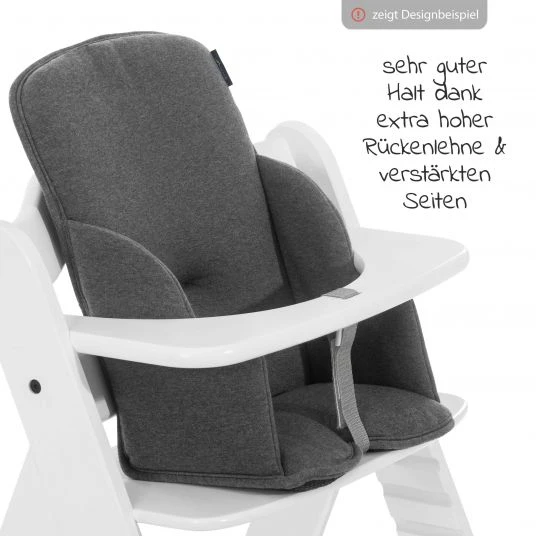 Hauck Sitzverkleinerer für Alpha Hochstuhl - Select Line - Jersey Charcoal 6 Hauck Sitzverkleinerer für Alpha Hochstuhl - Select Line - Jersey Charcoal – Bild 6