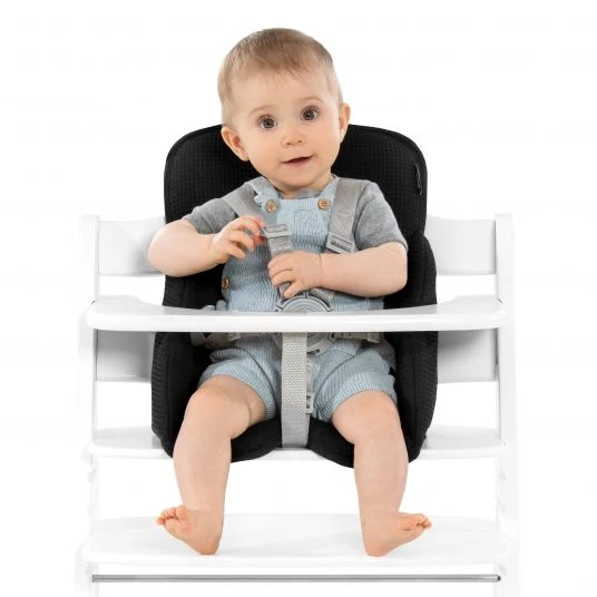 Hauck Sitzverkleinerer / Sitzkissen für Alpha Hochstuhl - Cosy Select - Waffle Pique Black 2 Hauck Sitzverkleinerer / Sitzkissen für Alpha Hochstuhl - Cosy Select - Waffle Pique Black – Bild 2