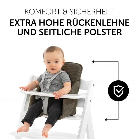 Hauck Sitzverkleinerer / Sitzkissen für Alpha Hochstuhl - Cosy Select - Waffle Pique Olive 5 Hauck Sitzverkleinerer / Sitzkissen für Alpha Hochstuhl - Cosy Select - Waffle Pique Olive – Bild 5