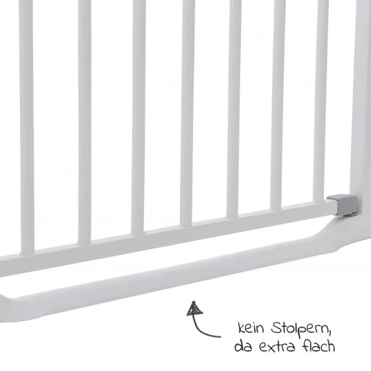Hauck Türschutzgitter Clear Step Gate (75-80 cm) ohne Bohren und niedriger Türschwelle - White 5 Hauck Türschutzgitter Clear Step Gate (75-80 cm) ohne Bohren und niedriger Türschwelle - White – Bild 5