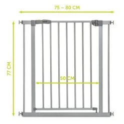 Hauck Türschutzgitter Stop N Safe 2 (75 bis 80 cm) ohne Bohren - Silver -Wohnen & Schlafen Verkäufe hauck turschutzgitter stop n safe 2 75 bis 80 cm ohne bohren silver 597316 d5