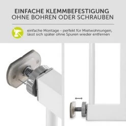 Hauck Türschutzgitter Stop N Safe 2 (75 bis 80 cm) ohne Bohren - White -Wohnen & Schlafen Verkäufe hauck turschutzgitter stop n safe 2 75 bis 80 cm ohne bohren white 597354 d4
