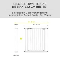 Hauck Türschutzgitter Stop N Safe 2 (75 bis 80 cm) ohne Bohren - White -Wohnen & Schlafen Verkäufe hauck turschutzgitter stop n safe 2 75 bis 80 cm ohne bohren white 597354 d6