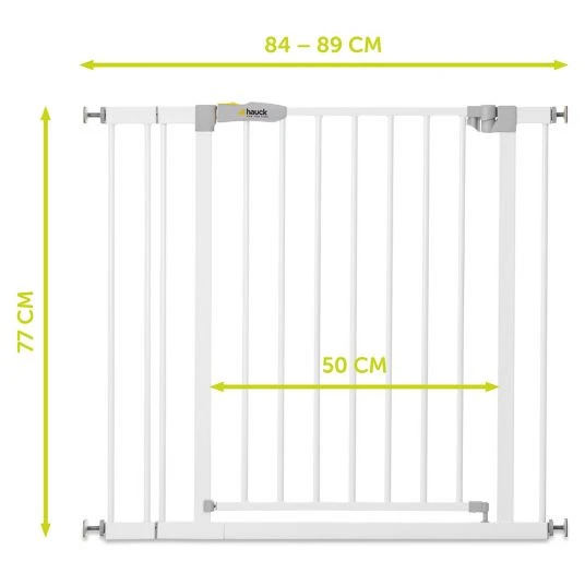 Hauck Türschutzgitter Stop N Safe 2 (84 bis 89 cm) inkl. 9cm Verlängerung - ohne Bohren - White 6 Hauck Türschutzgitter Stop N Safe 2 (84 bis 89 cm) inkl. 9cm Verlängerung - ohne Bohren - White – Bild 6