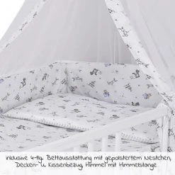 Jonka Babybett-Komplett-Set Max inkl. Bettwäsche, Himmel, Nestchen & Matratze 70 x 140 cm - Spielparty - Weiß Eiche -Wohnen & Schlafen Verkäufe jonka babybett komplett set max inkl bettwasche himmel nestchen matratze 70 x 140 cm spielparty weiss eiche kp 500 4055 08 d2