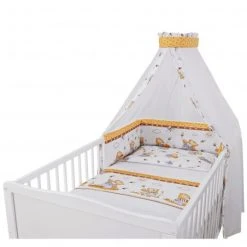 Jonka Babybett-Komplett-Set Mona inkl. Bettwäsche, Himmel, Nestchen & Matratze 70 x 140 cm - Honigbär - Weiß 8 Jonka Babybett-Komplett-Set Mona inkl. Bettwäsche, Himmel, Nestchen & Matratze 70 x 140 cm - Honigbär - Weiß -Wohnen & Schlafen Verkäufe jonka babybett komplett set mona inkl bettwasche himmel nestchen matratze 70 x 140 cm honigbar weiss kp 500 3050 05 d2