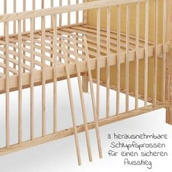 Jonka Babybett und Kinderbett Leni 70 x 140 cm - Natur -Wohnen & Schlafen Verkäufe jonka babybett und kinderbett leni 70 x 140 cm natur kp 500 0000 06 d4