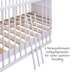 Jonka Babybett und Kinderbett Mona 70 x 140 cm - Weiß -Wohnen & Schlafen Verkäufe jonka babybett und kinderbett mona 70 x 140 cm weiss kp 500 0000 05 d5