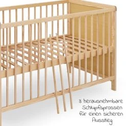 Jonka Kinderbett Ben Kiefer 60 x 120 cm - Natur -Wohnen & Schlafen Verkäufe jonka kinderbett ben kiefer 60 x 120 cm natur kp 410 0000 06 d3