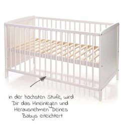 Jonka Kinderbett Sina Kiefer 60 x 120 cm - Weiß -Wohnen & Schlafen Verkäufe jonka kinderbett sina kiefer 60 x 120 cm weiss kp 410 0000 05 d2