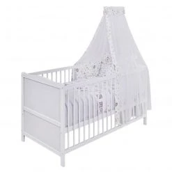 Jonka Kinderzimmer Sparset Mona mit Bett, Wickelkommode, Bettwäsche, Himmel, Nestchen, Matratze 70 x 140 cm - Eulenpaar - Weiß - Kollektion 2022 -Wohnen & Schlafen Verkäufe jonka kinderzimmer sparset mona mit bett wickelkommode bettwasche himmel nestchen matratze 70 x 140 cm eulenpaar weiss set 536 d5