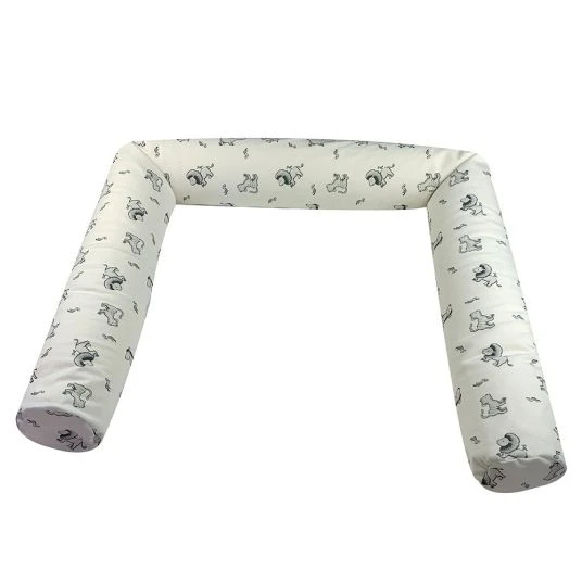 Joyfill Nestchenschlange Jersey Mikroperlen 180 cm - Wildlife - Weiß Grau 1 Joyfill Nestchenschlange Jersey Mikroperlen 180 cm - Wildlife - Weiß Grau