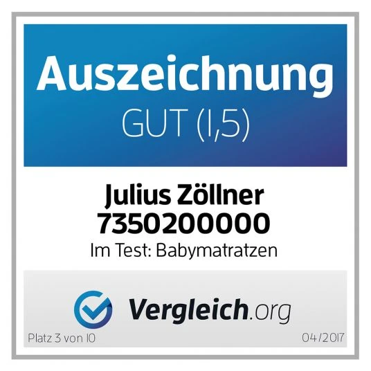 Julius Zöllner Babybett-Matratze Air Allround 70 x 140 cm 4 Julius Zöllner Babybett-Matratze Air Allround 70 x 140 cm – Bild 4