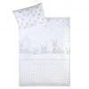 Julius Zöllner Bettwäsche 100 x 135 cm - Häschen & Eule Weiß