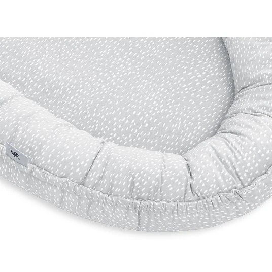 Julius Zöllner Kuschelnest NIDO Jersey - Tiny Squares - Grey 2 Julius Zöllner Kuschelnest NIDO Jersey - Tiny Squares - Grey – Bild 2