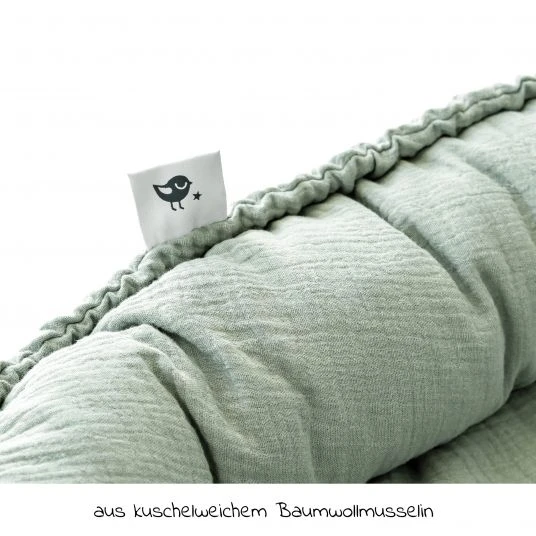 Julius Zöllner Kuschelnest NIDO Musselin - Grün 3 Julius Zöllner Kuschelnest NIDO Musselin - Grün – Bild 3