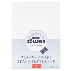 Julius Zöllner Spannbetttuch Frottee für kleine Matratzen 40 x 90 cm - Weiß