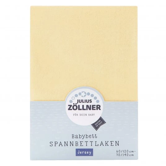 Julius Zöllner Spannbetttuch für Kinderbett 60 x 120 / 70 x 140 cm - Banana 1 Julius Zöllner Spannbetttuch für Kinderbett 60 x 120 / 70 x 140 cm - Banana