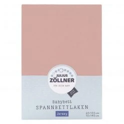 Julius Zöllner Spannbetttuch für Kinderbett 60 x 120 / 70 x 140 cm - Blush