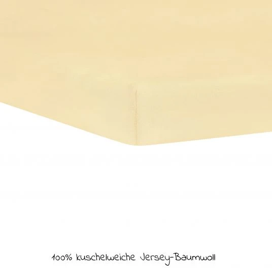 Julius Zöllner Spannbetttuch für kleine Matratzen 40 x 90 cm - Banana 2 Julius Zöllner Spannbetttuch für kleine Matratzen 40 x 90 cm - Banana – Bild 2