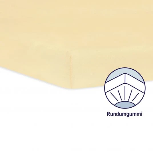 Julius Zöllner Spannbetttuch für kleine Matratzen 40 x 90 cm - Banana 3 Julius Zöllner Spannbetttuch für kleine Matratzen 40 x 90 cm - Banana – Bild 3