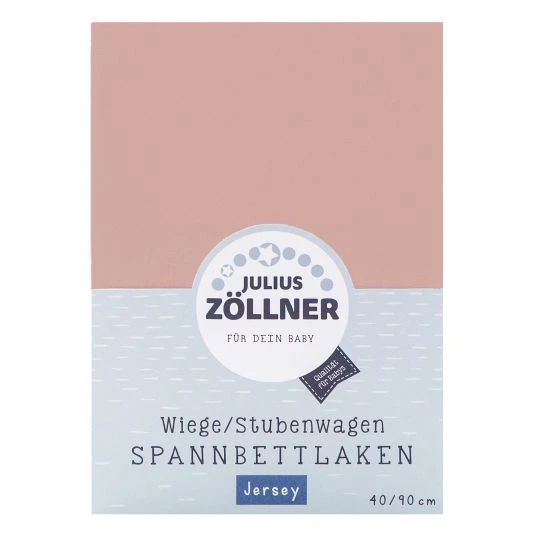 Julius Zöllner Spannbetttuch für kleine Matratzen 40 x 90 cm - Blush 1 Julius Zöllner Spannbetttuch für kleine Matratzen 40 x 90 cm - Blush