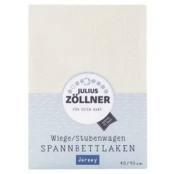 Julius Zöllner Spannbetttuch für kleine Matratzen 40 x 90 cm - Ecru