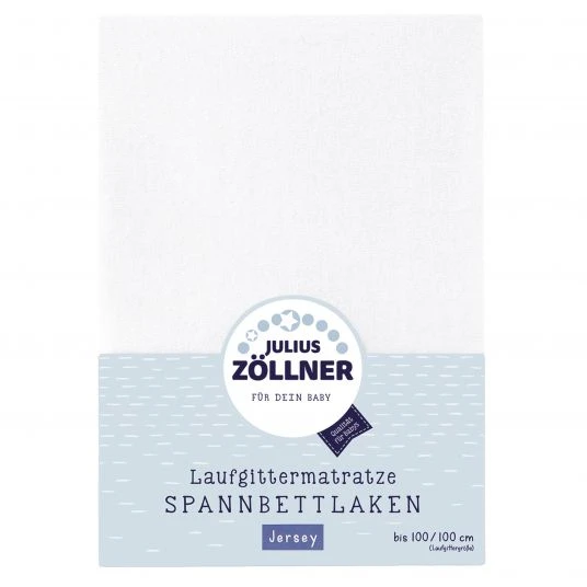 Julius Zöllner Spannbetttuch für Laufgitter 68 x 90 / 95 x 95 cm - Weiß 1 Julius Zöllner Spannbetttuch für Laufgitter 68 x 90 / 95 x 95 cm - Weiß