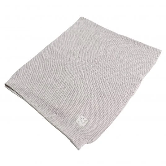 Kaiser Babydecke Knitt Blanket in Strickoptik 75 x 100 cm - Light Grey - Kollektion 2022 1 Kaiser Babydecke Knitt Blanket in Strickoptik 75 x 100 cm - Light Grey - Kollektion 2022