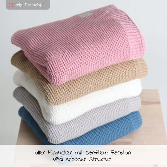Kaiser Babydecke Knitt Blanket in Strickoptik 75 x 100 cm - Light Grey - Kollektion 2022 3 Kaiser Babydecke Knitt Blanket in Strickoptik 75 x 100 cm - Light Grey - Kollektion 2022 – Bild 3