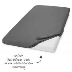 LaLoona 2er Pack Spannbetttuch für Kinderbett 60 x 120 / 70 x 140 cm - Grau Sterne -Wohnen & Schlafen Verkäufe laloona 2er pack spannbetttuch fur kinderbett 60 x 120 70 x 140 cm grau sterne 565990 d4