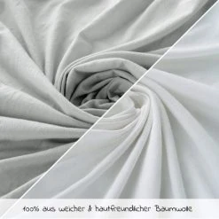 LaLoona Spannbettlaken 2er Pack für Matratzengröße 60x120 cm und 70x140 cm - Grau Weiß 8 LaLoona Spannbettlaken 2er Pack für Matratzengröße 60x120 cm und 70x140 cm - Grau Weiß -Wohnen & Schlafen Verkäufe laloona spannbettlaken 2er pack fur matratzengrosse 60x120 cm und 70x140 cm grau weiss 51109 90824 d2