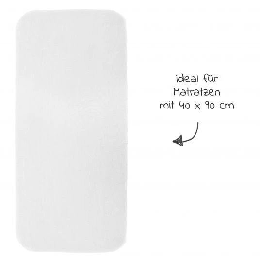 LaLoona Spannbetttuch 2er Pack für kleine Matratzen 40 x 90 cm - Weiß 2 LaLoona Spannbetttuch 2er Pack für kleine Matratzen 40 x 90 cm - Weiß – Bild 2