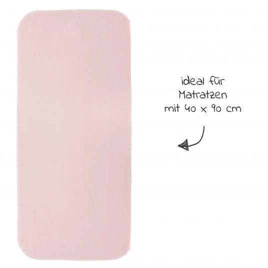 LaLoona Spannbetttuch für kleine Matratzen 40 x 90 cm - Rosa 2 LaLoona Spannbetttuch für kleine Matratzen 40 x 90 cm - Rosa – Bild 2