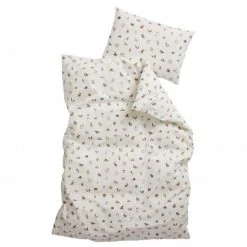 Leander Bettwäsche aus Bio-Baumwolle 100 x 135 cm / 40 x 60 cm - Dusty Cappuccino - Kollektion 2022