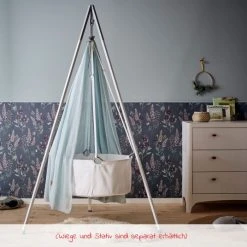 Leander Himmel aus Baumwoll-Voile für Wiege Classic - Dusty Blue - Kollektion 2022 -Wohnen & Schlafen Verkäufe leander himmel aus baumwoll voile fur wiege classic dusty blue 104361 64 d2