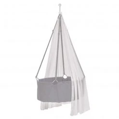 Leander Himmel aus Baumwoll-Voile für Wiege Classic - Weiß - Kollektion 2022