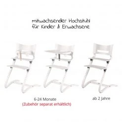 Leander Hochstuhl Classic stabil, individuell einstellbar, mitwachsend - Weiß - Kollektion 2022 -Wohnen & Schlafen Verkäufe leander hochstuhl classic stabil individuell einstellbar mitwachsend weiss 300000 03 d3