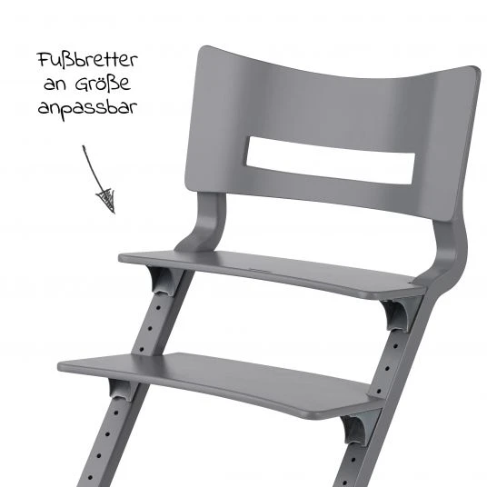 Leander Hochstuhl-Set 6-tlg. Classic inkl. Bügel, Tablett, Ledergurt, Sicherheitsgurt & Sitzkissen - Grau - Kollektion 2022 5 Leander Hochstuhl-Set 6-tlg. Classic inkl. Bügel, Tablett, Ledergurt, Sicherheitsgurt & Sitzkissen - Grau - Kollektion 2022 – Bild 5